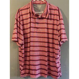 Etonic‎ Mens Pink Black Gray White Golf Polo Shirt XXL
